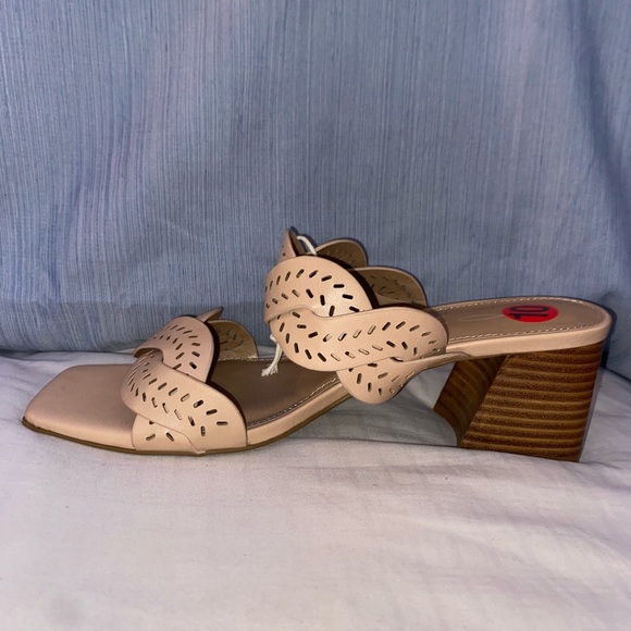 Pink beige felon strap platform heel - Picture 2 of 2